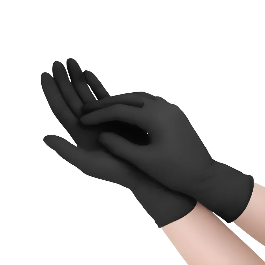 Gants en nitrile noir (non poudrés)