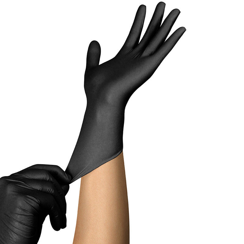 Gants en nitrile noir (non poudrés)