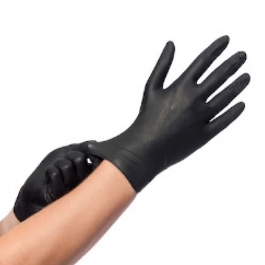 Gants en nitrile noir (non poudrés)